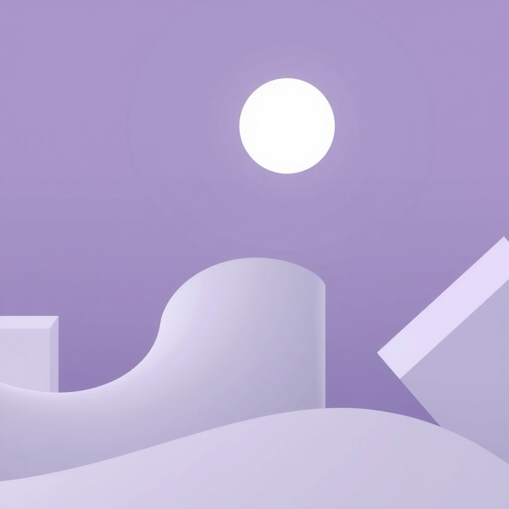 Abstrakcyjna kompozycja geometryczna reprezentująca harmonię i strukturę